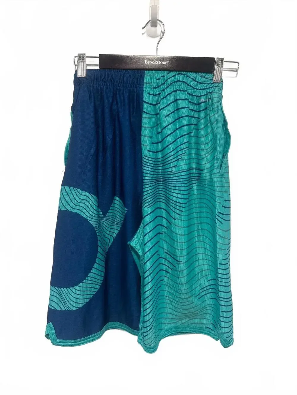 Nike KD Surge Essential Youth Basketball Shorts XL Blue Green Durant